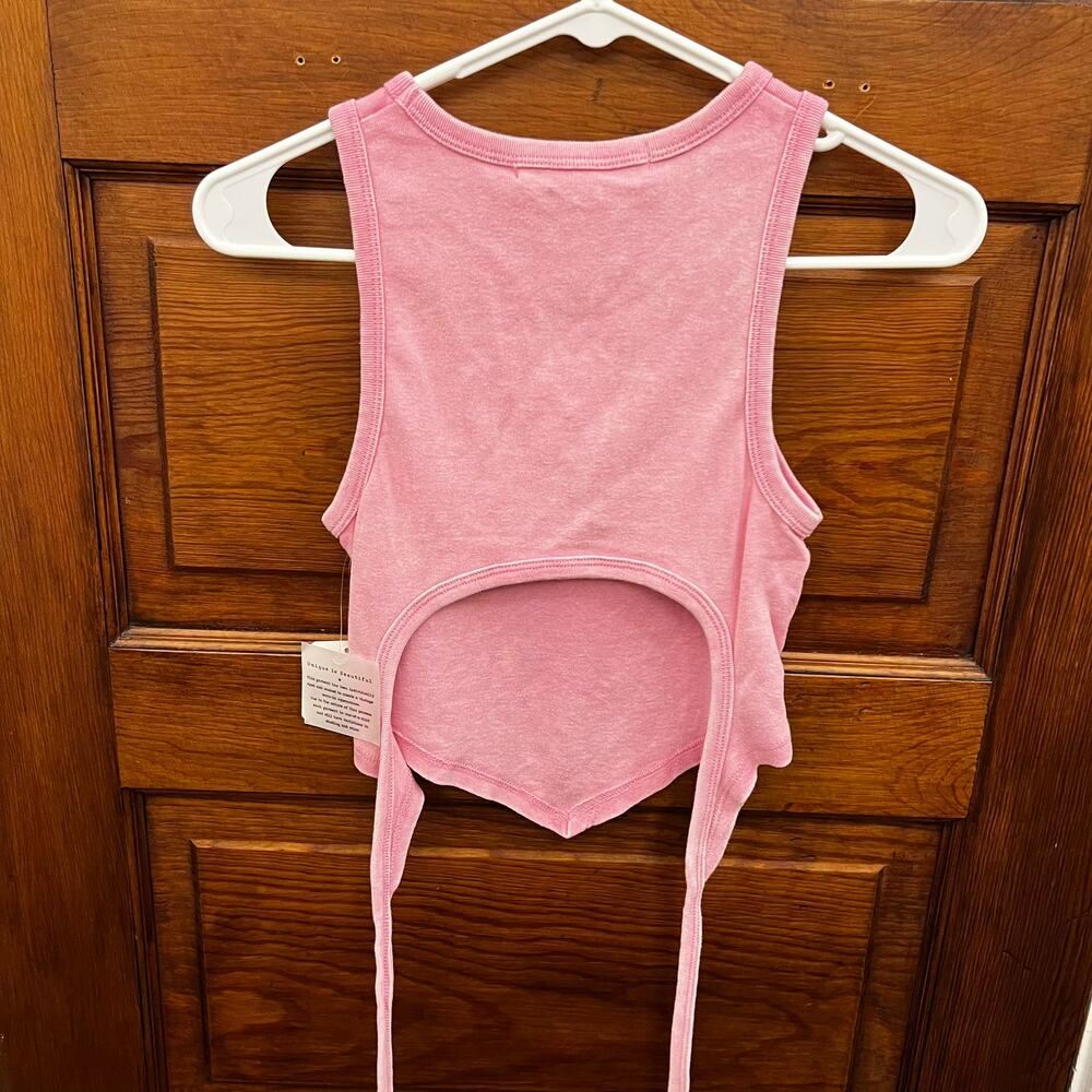 Altar'd State Tie Back Tank Top Pink size XS Women's $35 NWT's - Picture 10 of 13